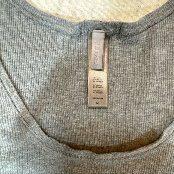 Skims Gray Tank Top & Boxer Shorts Set Size Medium - Picture 3 of 8